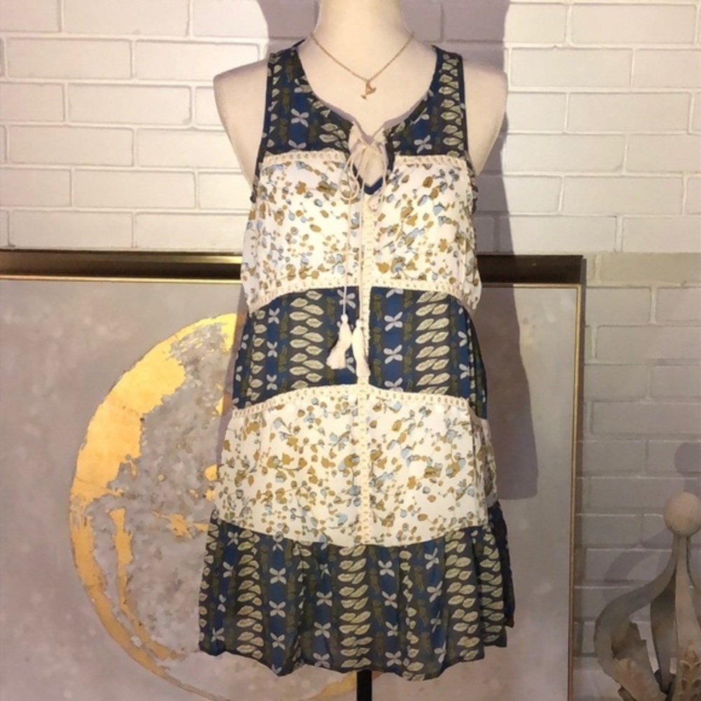 Boho Hanging Floral Tassel Dress - Picture 3 of 6